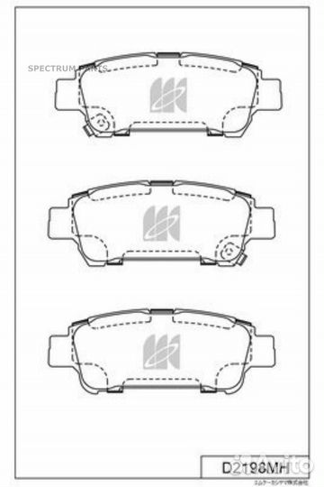 Дисковые колодки kashiyama задние (с антискрипной