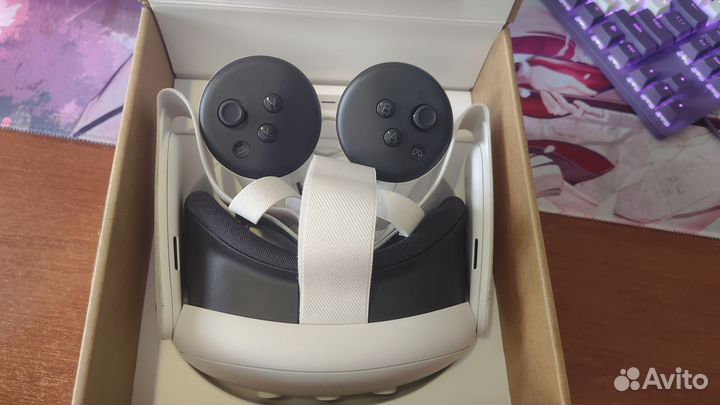 Oculus quest 3 128 gb + vps на шлеме и есть игры