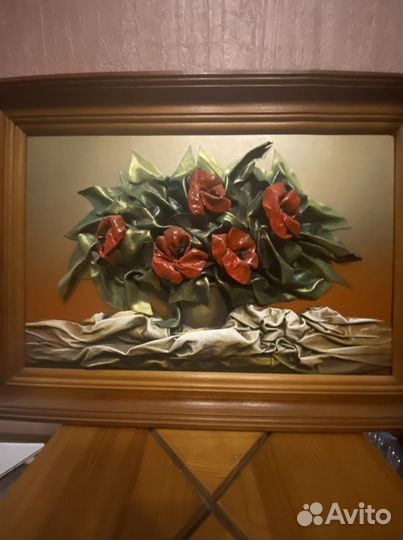 Картина из кожи