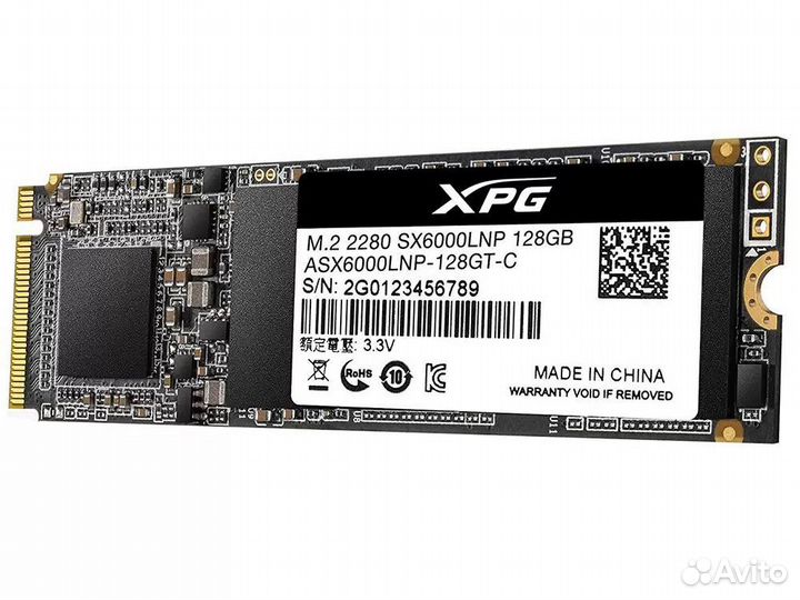 SSD накопитель A-Data XPG SX6000 Lite 128gb