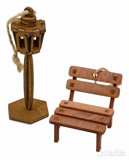 Деревянные ёлочные украшения