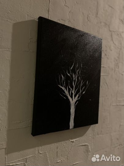 Картина акрил. Дерево