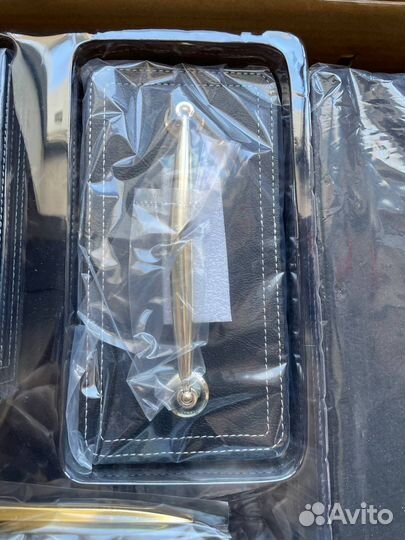 Набор настольный черный кожзам 7 предметов