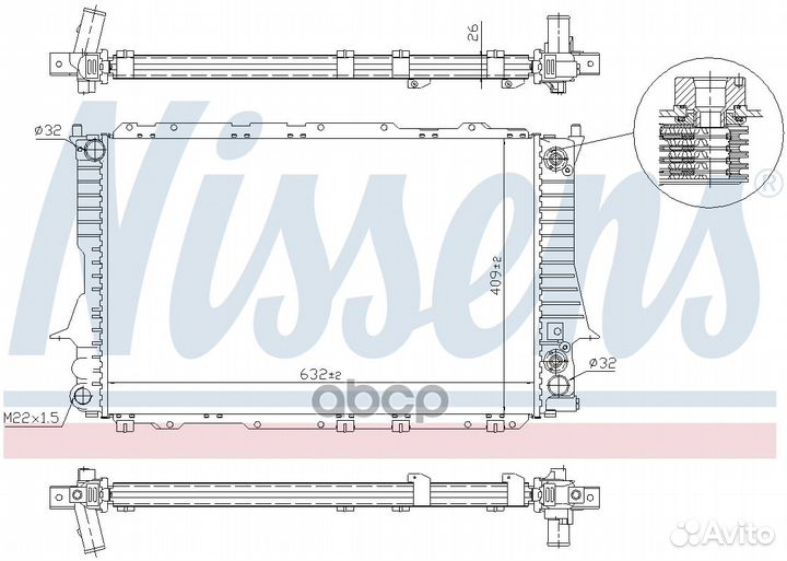 NS60476 радиатор системы охлаждения АКПП Audi