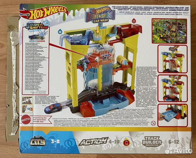 Hot Wheels Игровой набор Мойка Трюки и брызги