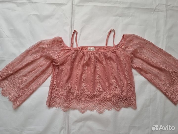 Женская кружевная блузка H&M 40 42