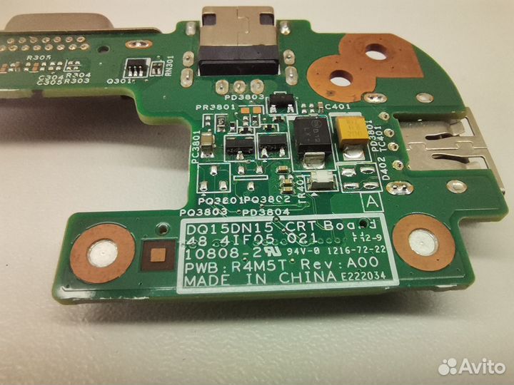 Плата питания VGA USB для ноутбука dell N5110