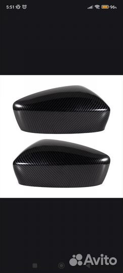 Крышки на зеркала карбон Мазда 6 GJ