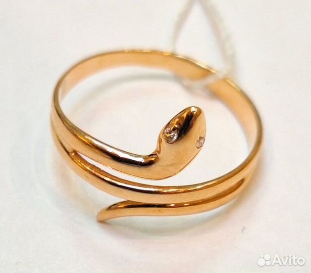Золотое кольцо с камнем 15,5р
