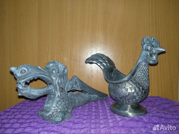 Винтаж Орехокол дракон и солонка из СССР