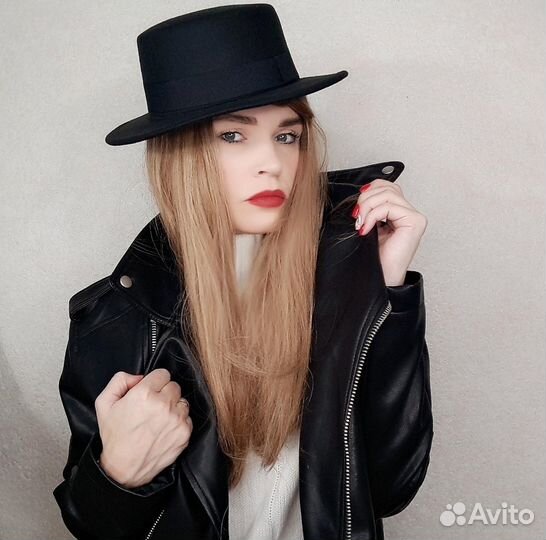 Шляпа женская черная