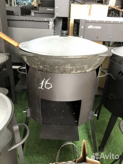 Казан чугунный узбекский 16 литров