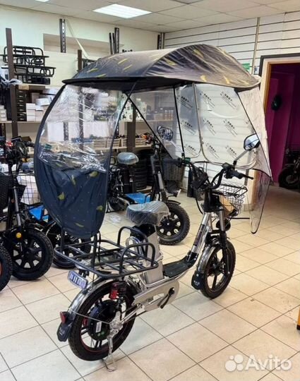 Дождевик тент крыша для электровелосипеда