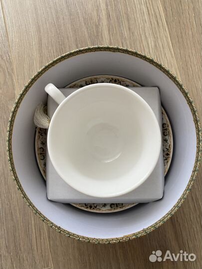 Чашка с блюдцем фарфор