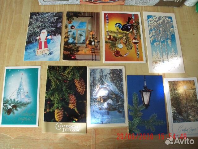 Новогодние открытки 60-80-е годы