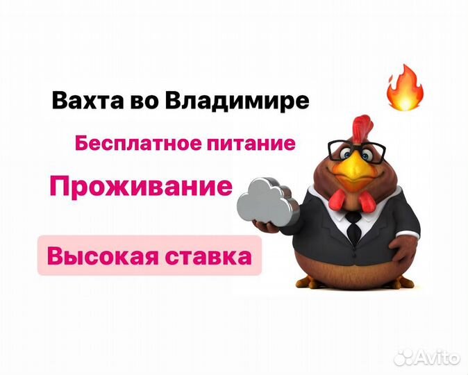 Упаковщики/обвальщики/вахта/г.Владимир.Оплатим Дор