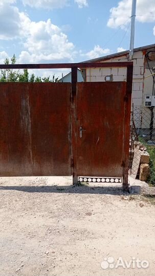 Металлические ворота бу