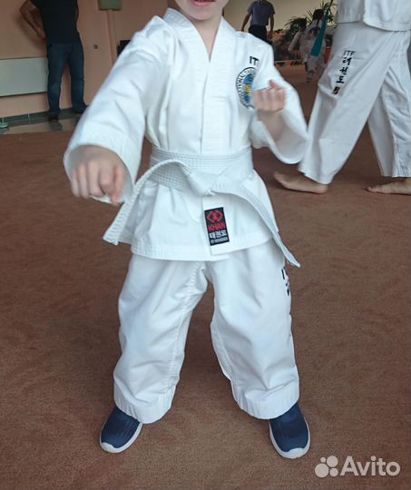 Добок ITF, шлем, футы, перчатки для ребенка