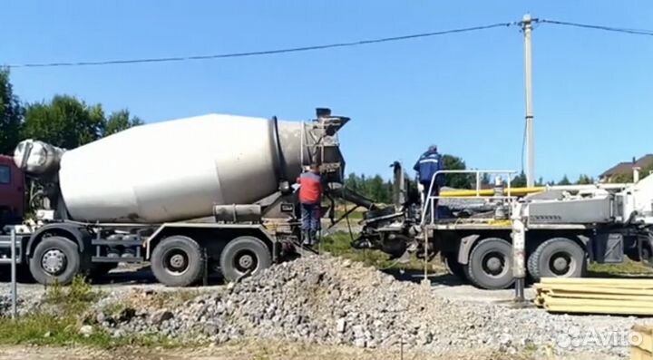 Бетон с доставкой м300 м350 Бетононасос