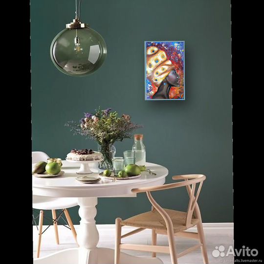 Картина маслом Африканка