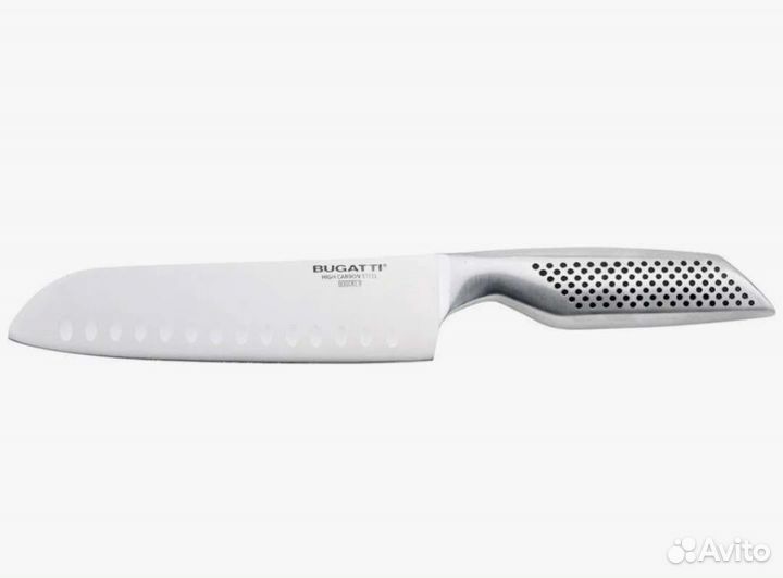 Профессиональный нож Bugatti Santoku Сантоку 18см