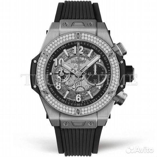 Часы Hublot Big Bang Unico Titanium Diamonds 44mm 421.NX.1170.RX.1104