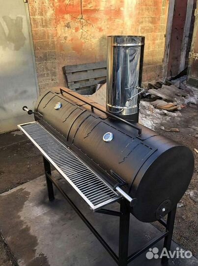 Мангал с вытяжкой для кафе