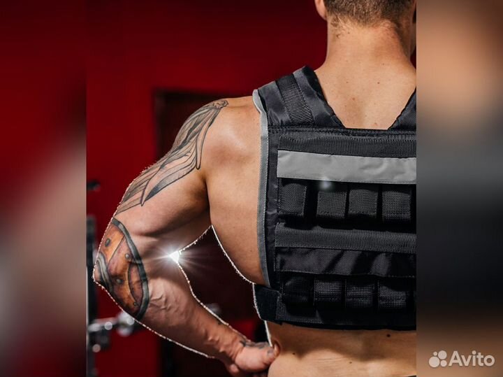 Утяжелительный жилет 1-12 кг Runner черный