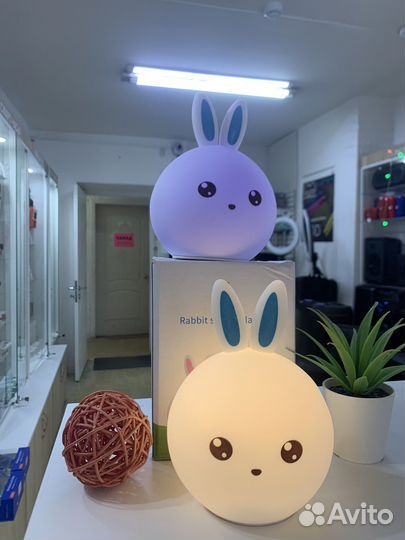 Детсткй ночник Rabbit Silicone Lamp (новый)