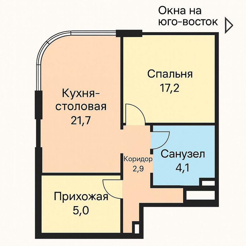 1-к. квартира, 51 м², 11/27 эт.