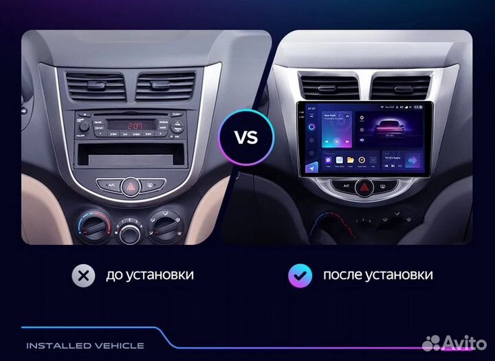 Магнитола teyes CC3 2K 4\32 для Hyundai Solaris 1