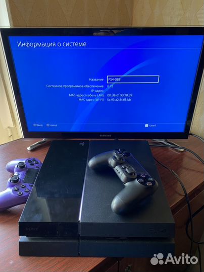 Ps4 fat прошитая 6.72