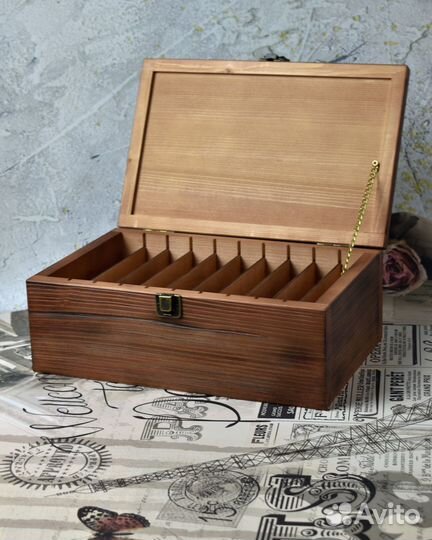 Коробка / шкатулка из дерева для денег