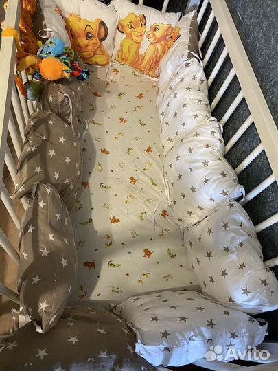 Подушки бортики для кроватки