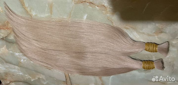 Волосы для наращивания 50 см блонд