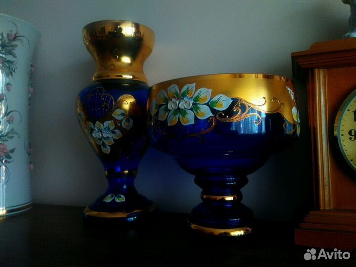 Вазы из чешского стекла