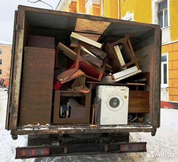 Вывоз мусора Газелью 16 куб 3т