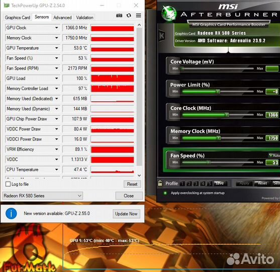 RX 580 4GB Sapphire pulse Видеокарта