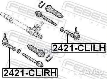 Наконечник рулевой левый 2421clilh Febest