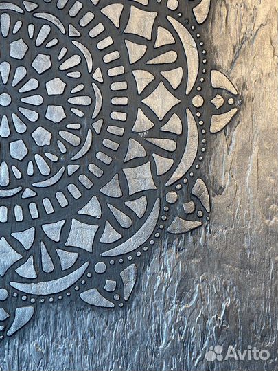 Настенное панно из декоративной штукатурки