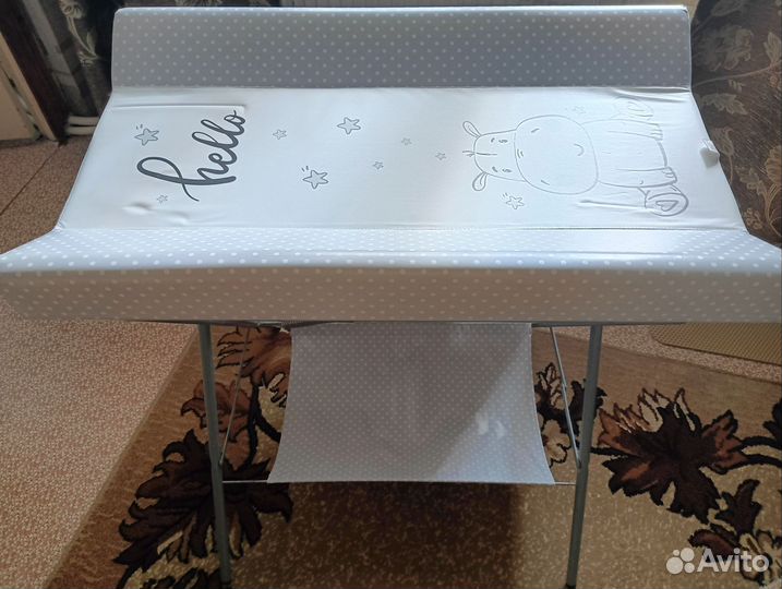 Пеленальный столик Polini Kids Бегемотик