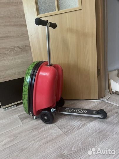 Детский чемодан самокат Zinc