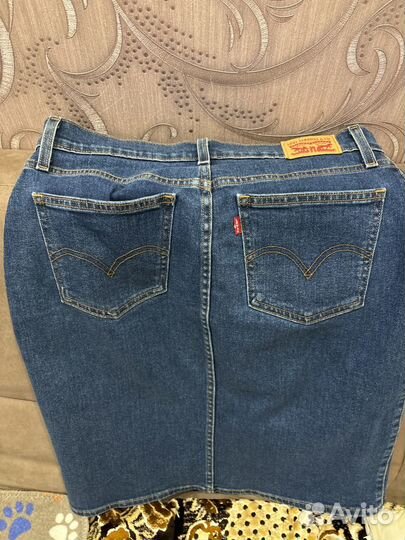 Джинсовая юбка levis