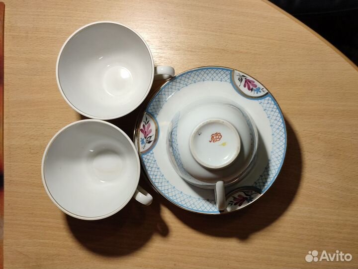 Чайная пара лфз, ручная роспись