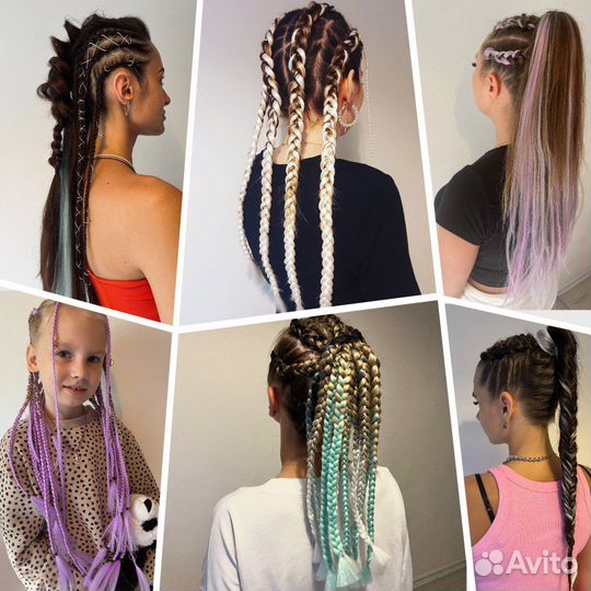 Макияж, прически, косы с канекалоном