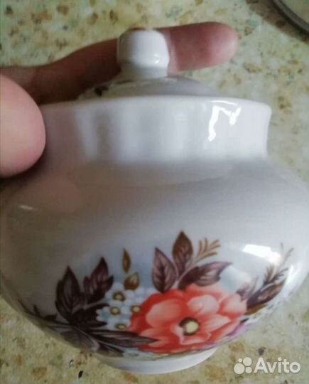 Набор чайный СССР Сахарница и заварочный чайник