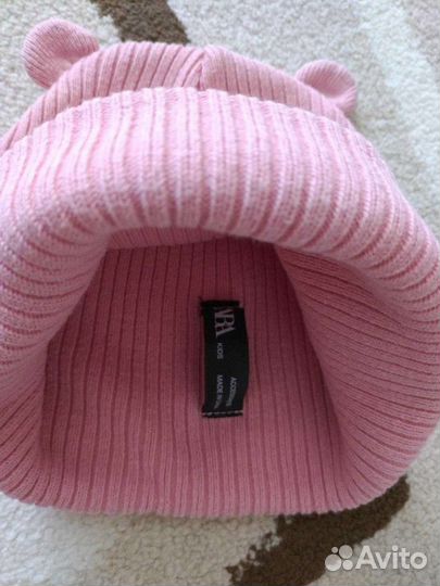 Шапка Zara для девочки размер 52-53