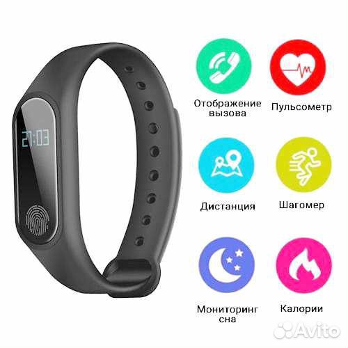 Нoвыe фитнес браслет М2 xiaomi band функции