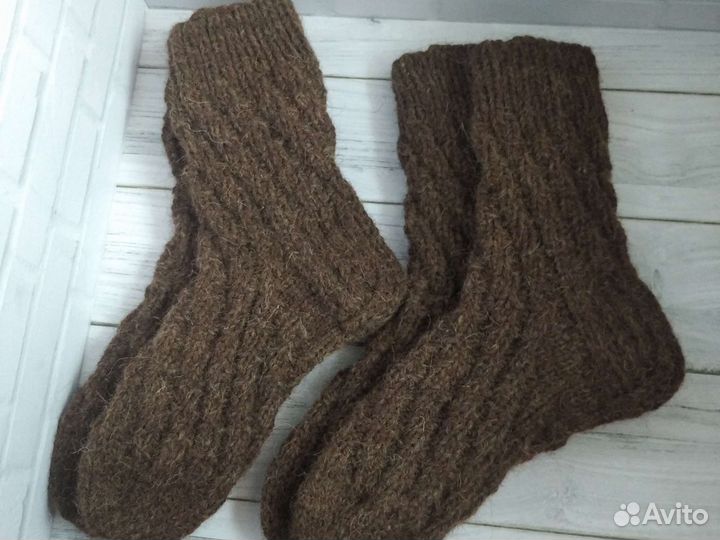 Носки вязаные мужские