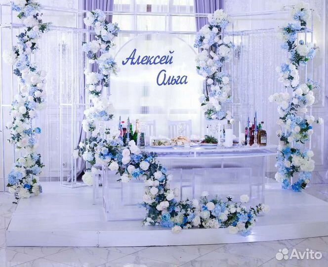 Оформление свадьбы. Арка. Стол молодых